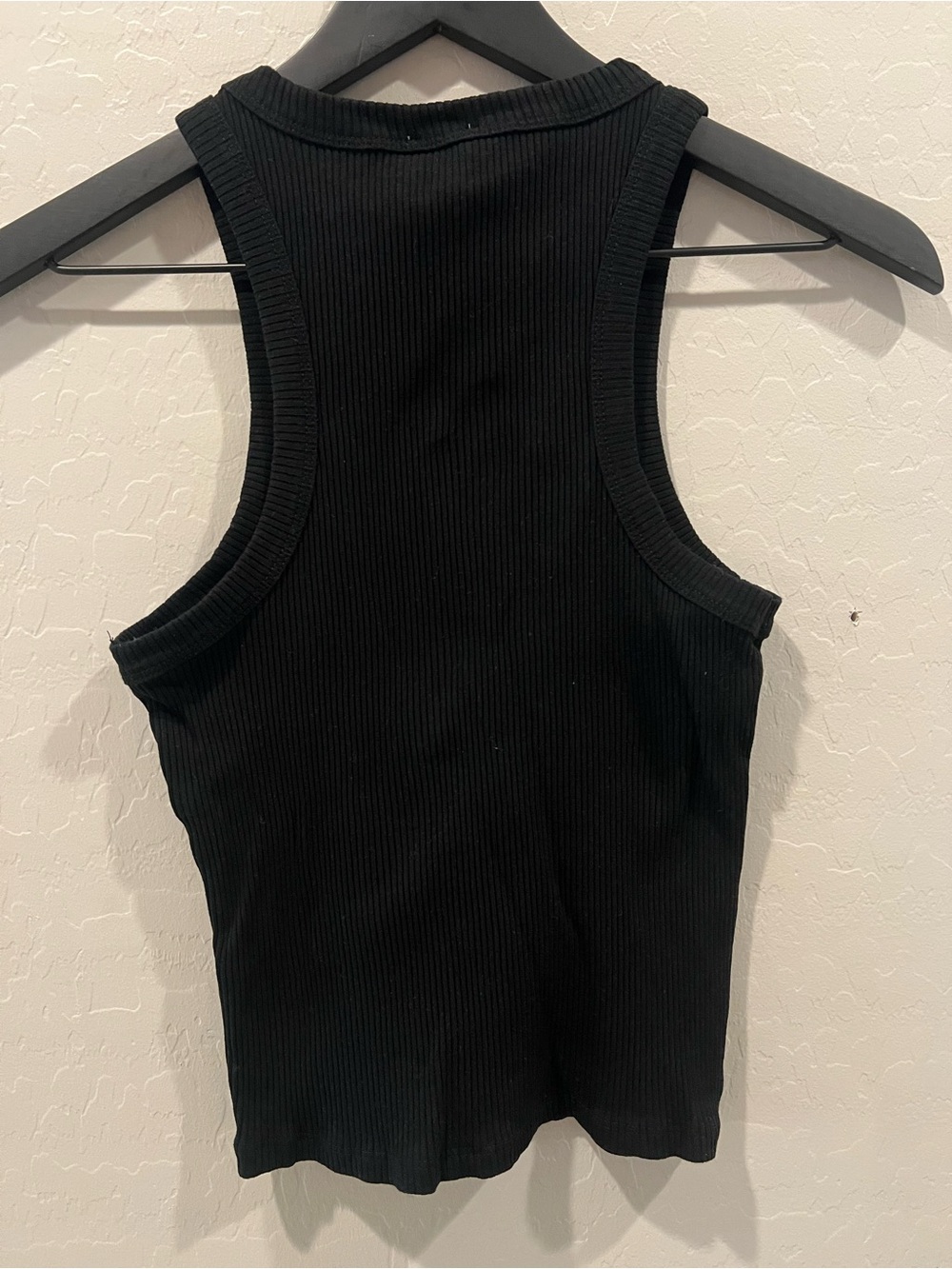 Black Ribbed Tank - Picture 2 of 3